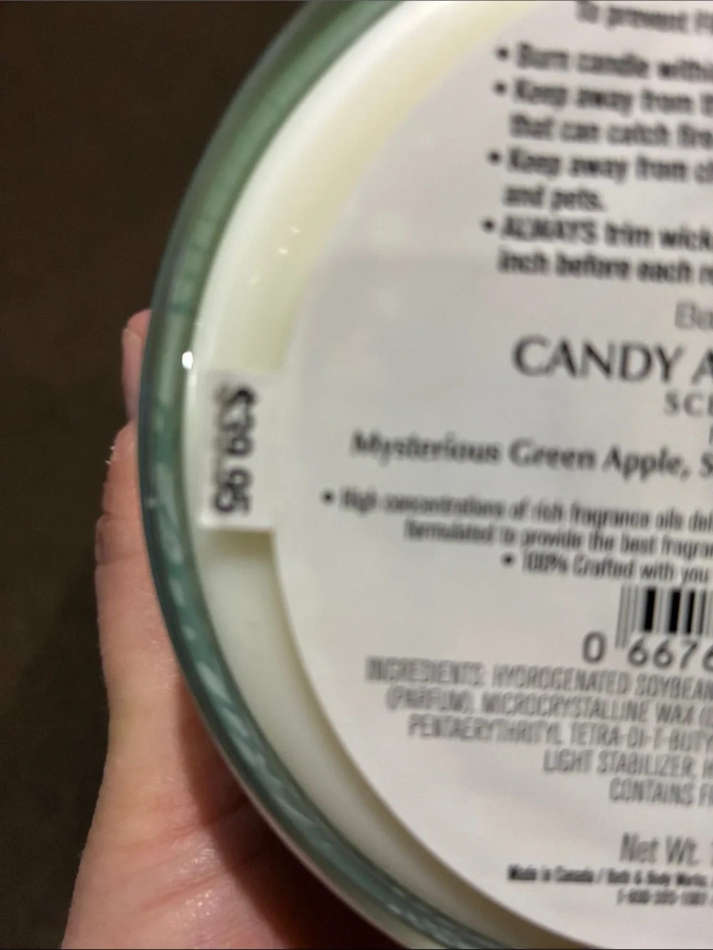 NEW Bath & Body Works Candy Apple Cauldron Scented Candle - 3 Wick Candle
